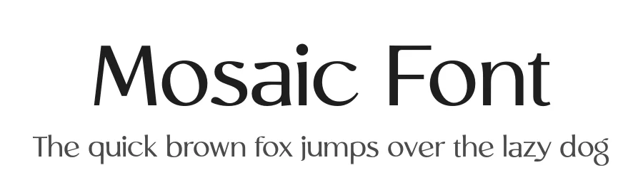 Mosaic Font by Sensatype Studio — Sans Serif Font