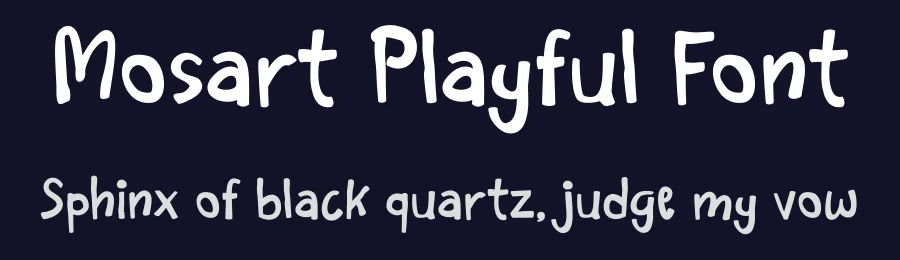 Mosart Playful Font by Tokokoo — Display Font — thumbnail 2