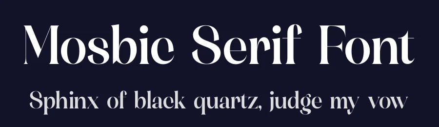 Mosbic Serif Font by timelesstype.co — Display Font — thumbnail 2