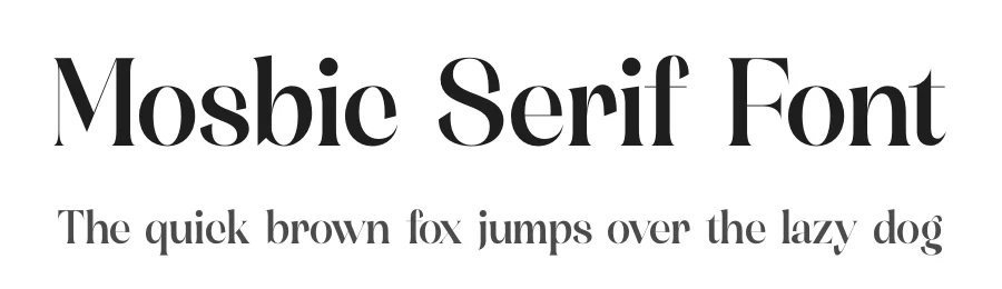 Mosbic Serif Font by timelesstype.co — Display Font