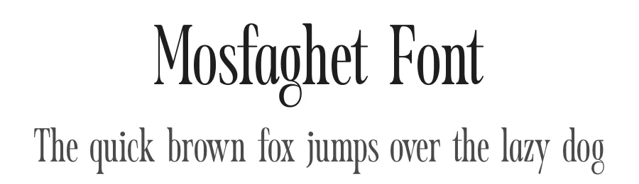 Mosfaghet Font by Storytype — Serif Font