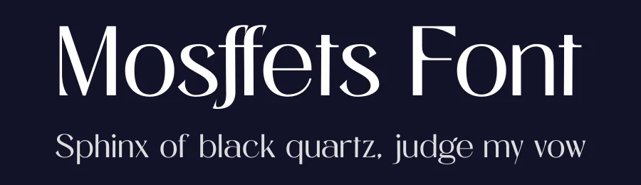 Mosffets Font by zamjumps — Sans Serif Font — thumbnail 2