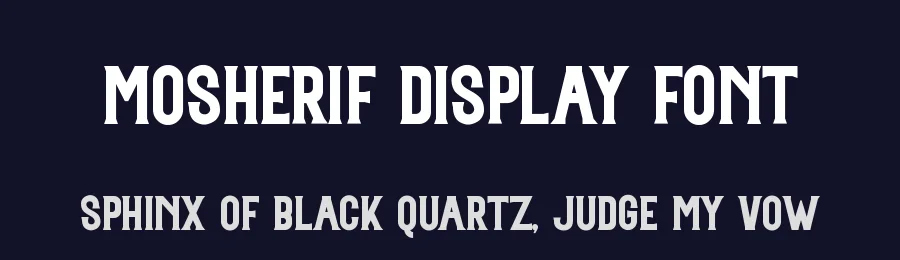 Mosherif Display Font by HansCo — Display Font — thumbnail 2