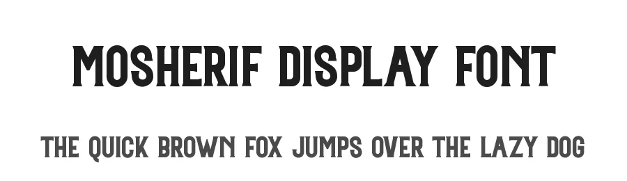 Mosherif Display Font by HansCo — Display Font
