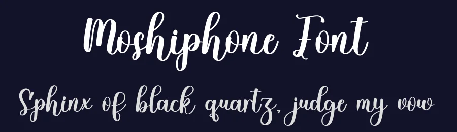 Moshiphone Font by freshtypeink — Script Handwritten Font — thumbnail 2