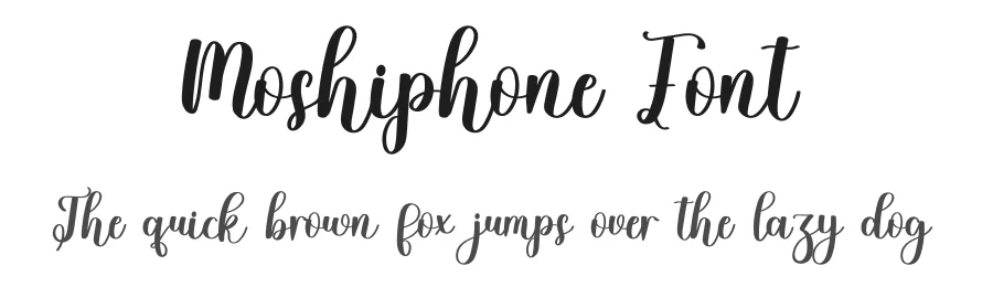 Moshiphone Font by freshtypeink — Script Handwritten Font
