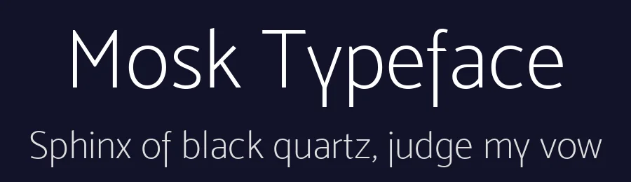 Mosk Typeface by Iulian Maftei — Sans Serif Font — thumbnail 2