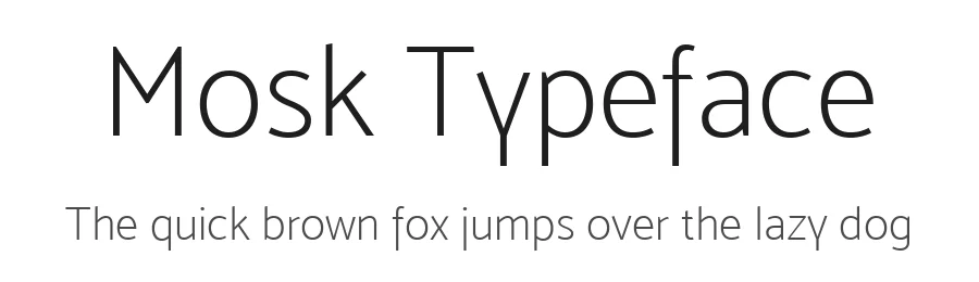 Mosk Typeface by Iulian Maftei — Sans Serif Font