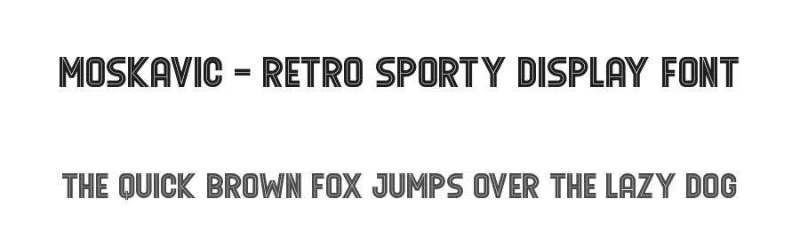 MOSKAVIC – Retro Sporty Display Font by StringLabs — Display Font