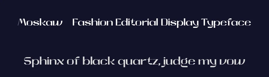 Moskaw – Fashion Editorial Display Typeface by roomspace.cl — Decorative Font — thumbnail 2