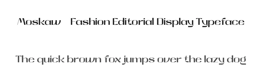Moskaw – Fashion Editorial Display Typeface by roomspace.cl — Decorative Font