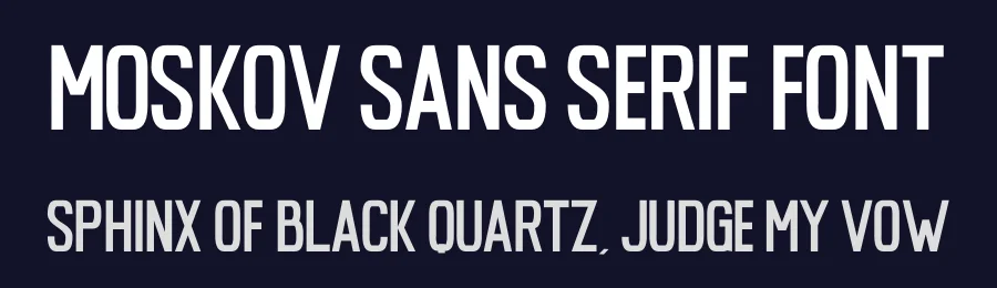 Moskov Sans Serif Font by Funtype — Sans Serif Font — thumbnail 2
