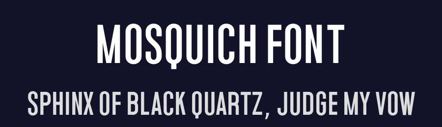 Mosquich Font by Fallengraphic — Sans Serif Font — thumbnail 2