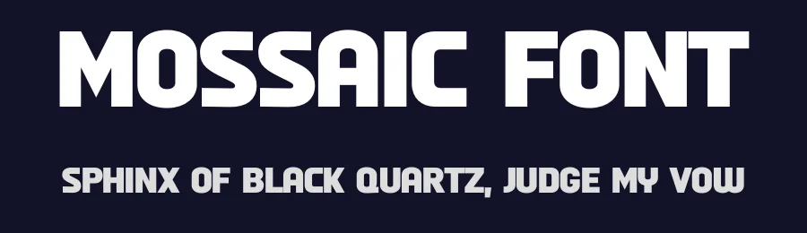 Mossaic Font by Artnivora Studio — Display Font — thumbnail 2