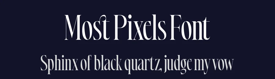 Most Pixels Font by timelesstype.co — Serif Font — thumbnail 2