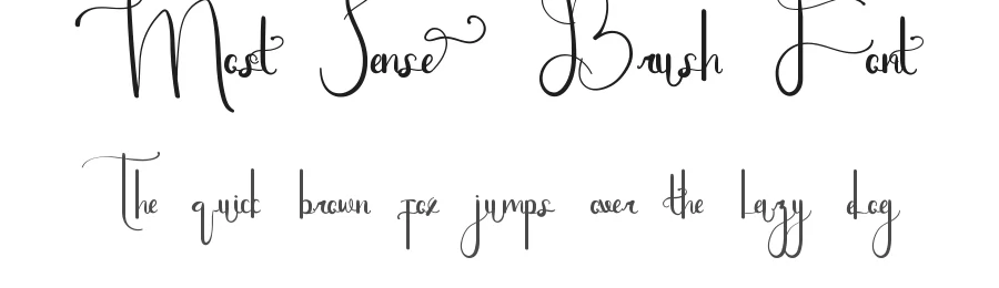 Most Sense Brush Font by edricstudio — Script Handwritten Font