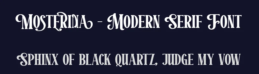 Mosterina – Modern Serif Font by ahweproject — Display Font — thumbnail 2