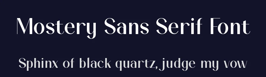 Mostery Sans Serif Font by Sronstudio — Sans Serif Font — thumbnail 2