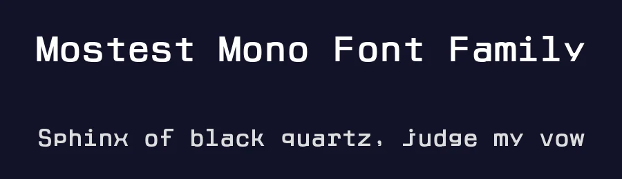 Mostest Mono Font Family by That That Creative — Display Font — thumbnail 2