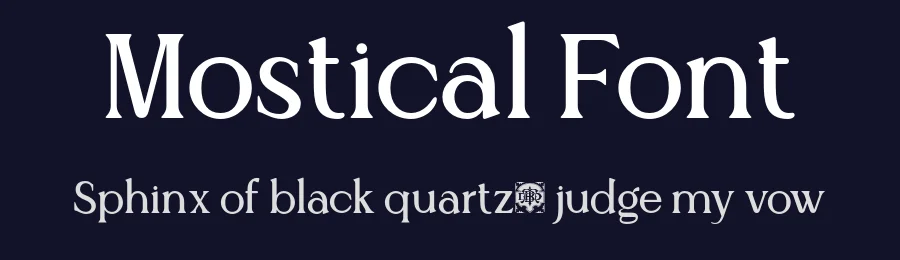 Mostical Font by burntilldead — Serif Font — thumbnail 2