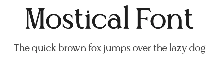 Mostical Font by burntilldead — Serif Font