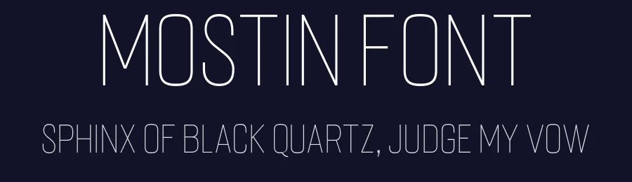 Mostin Font by Solidtype — Sans Serif Font — thumbnail 2