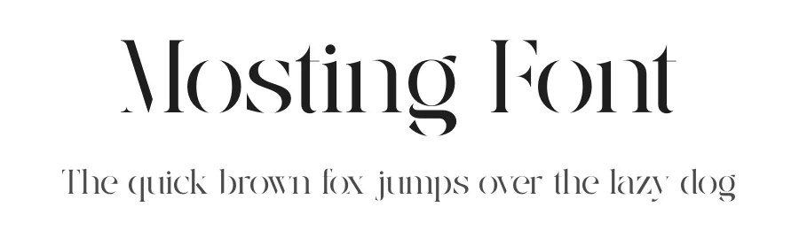 Mosting Font by Amorfa Type — Serif Font