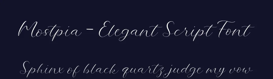 Mostpia – Elegant Script Font by roomspace.cl — Display Font — thumbnail 2