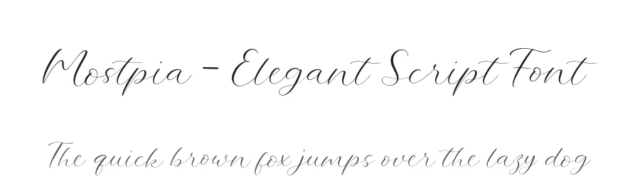 Mostpia – Elegant Script Font by roomspace.cl — Display Font