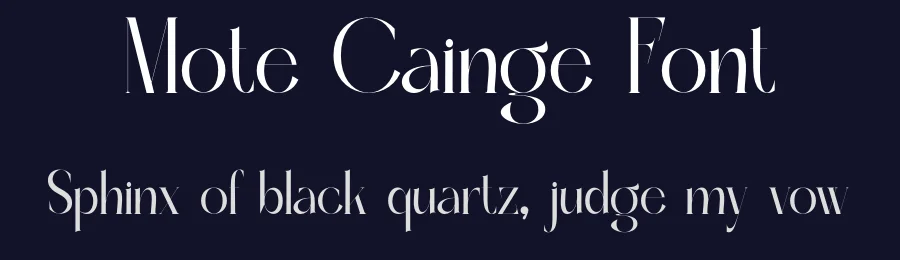 Mote Cainge Font by MaikoHatta — Serif Font — thumbnail 2