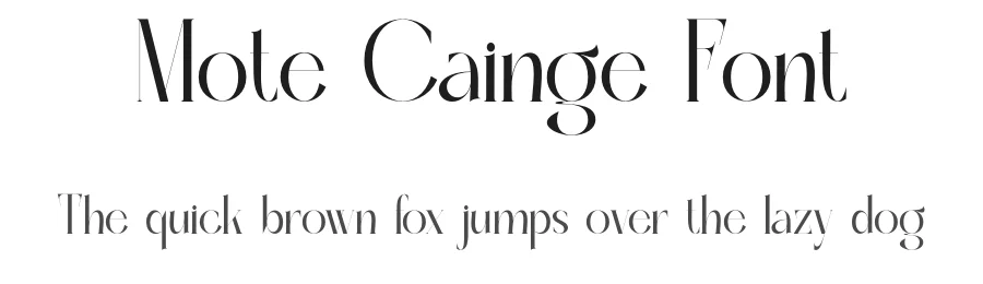 Mote Cainge Font by MaikoHatta — Serif Font
