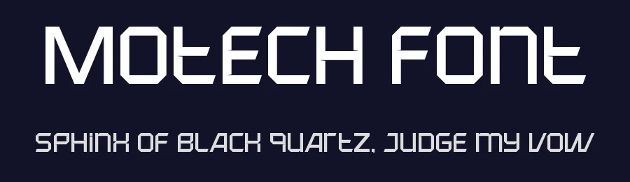Motech Font by Funtype — Display Font — thumbnail 2