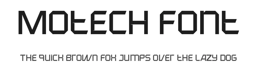 Motech Font by Funtype — Display Font