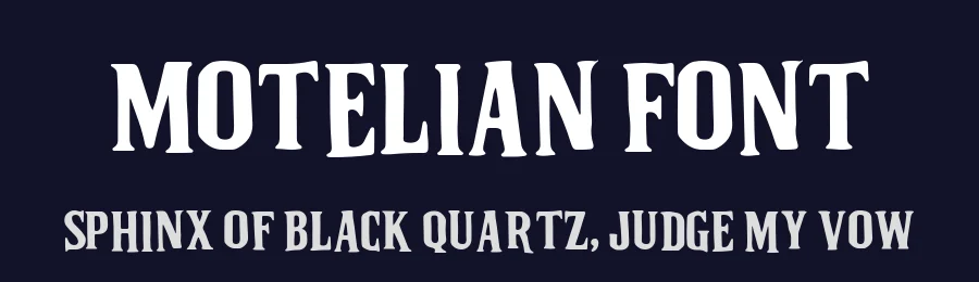 Motelian Font by Akmalotype — Display Font — thumbnail 2