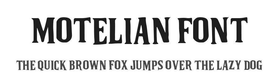 Motelian Font by Akmalotype โ Display Font
