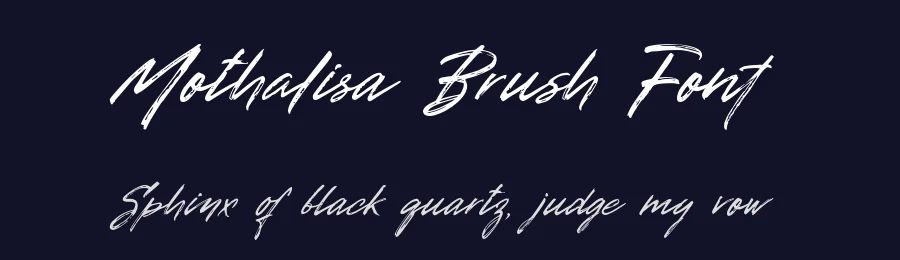 Mothalisa Brush Font by Muhammad Nasir — Script Handwritten Font — thumbnail 2