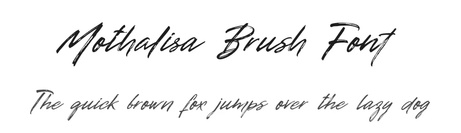 Mothalisa Brush Font by Muhammad Nasir — Script Handwritten Font