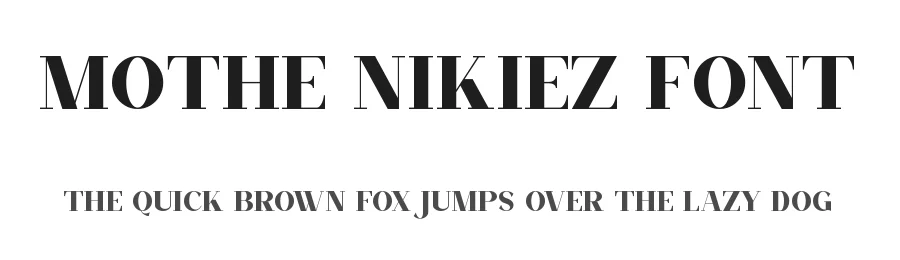Mothe Nikiez Font by ErmediaStudio — Serif Font