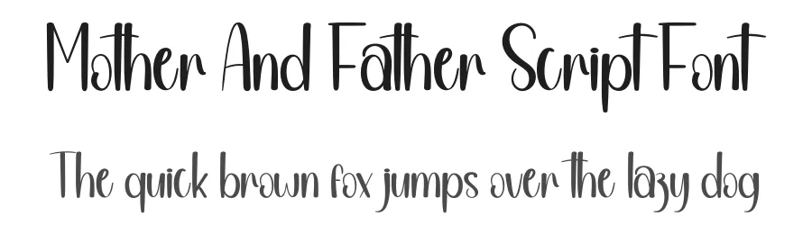 Mother And Father Script Font by andikastudio — Script Handwritten Font