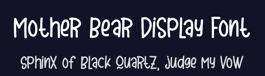 Mother Bear Display Font by letterenastudios — Display Font — thumbnail 2