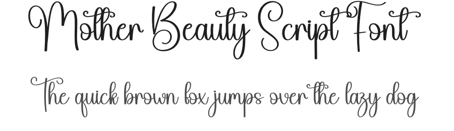 Mother Beauty Script Font by creativeletter — Script Handwritten Font
