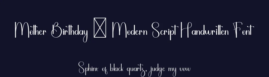 Mother Birthday – Modern Script Handwritten Font by freshtypeink — Display Font — thumbnail 2