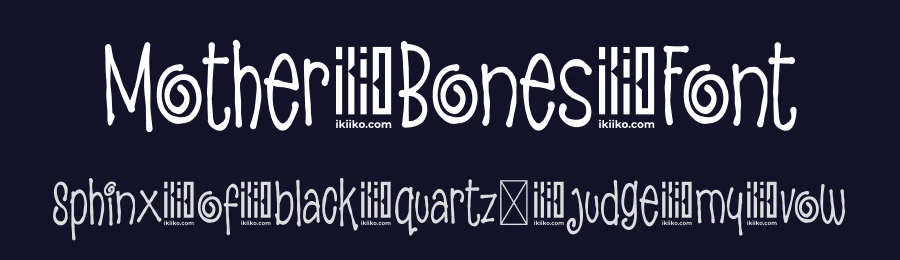 Mother Bones Font by ikiiko type — Script Handwritten Font — thumbnail 2