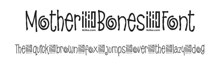 Mother Bones Font by ikiiko type โ Script Handwritten Font