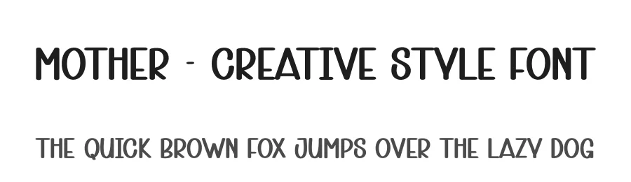 Mother – Creative Style Font by andikastudio — Display Font