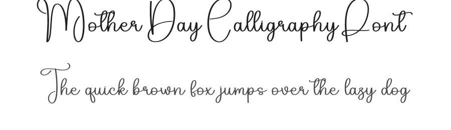 Mother Day Calligraphy Font by creativeletter — Script Handwritten Font