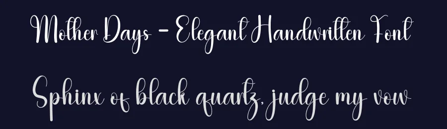 Mother Days – Elegant Handwritten Font by andikastudio — Script Handwritten Font — thumbnail 2