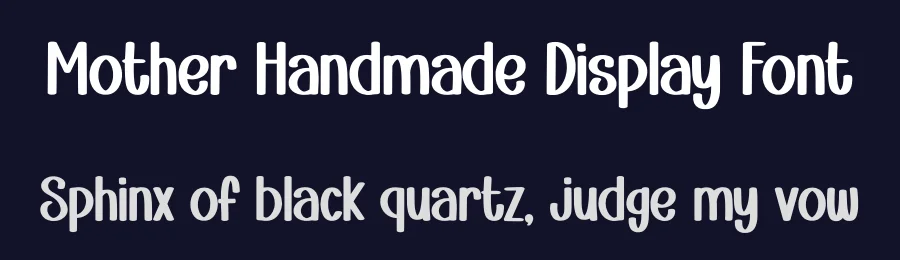 Mother Handmade Display Font by Minimalist Eyes — Display Font — thumbnail 2