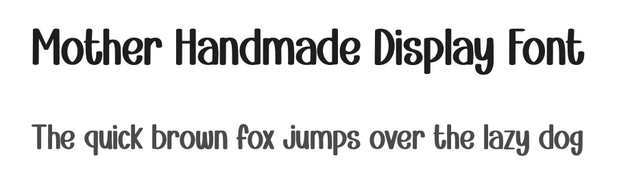Mother Handmade Display Font by Minimalist Eyes — Display Font