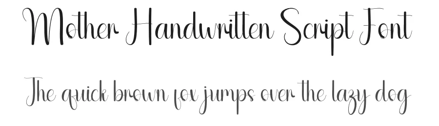 Mother Handwritten Script Font by andikastudio — Script Handwritten Font
